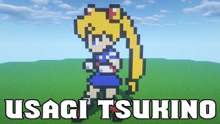 Usagi Tsukino [Sailor Moon] - Minecraft Pixel Art [#97]