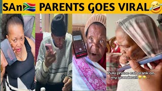 South African Parents Trend Again🤣 Hillarious Zulu Fake Call Prank 📞 That Got Everyone Laughing 😃 