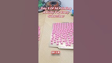 Day Of 3d Printing A Kirby For Every Subscriber I Get - Zelda Kirby #3dprinting #tech #kirby