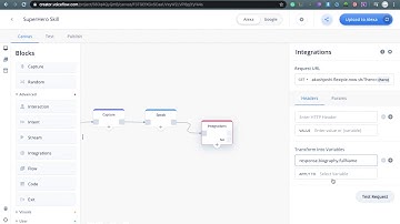 Voiceflow Integration Block API