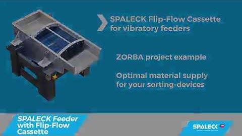 SPALECK Flip Flow Cassette for feeders and screening machines