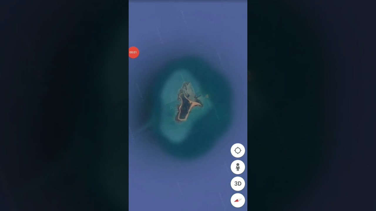 Queensland Northern Australian Pisonia Island in Arafura Sea in Google Earth and Google Maps