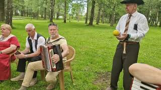 Gatvės muzikos diena Ariogaloje .Groja Pakruojo k. kapela, Čekiškės kapela,,Dubysa &quot;, Zigmas  Banza