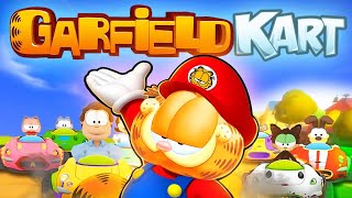 Mario Kart but it's a horrible Garfield rip off