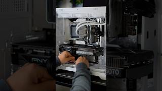 Building an all white Gaming PC Part 2 #pc #pcsetup #pcgaming #pcbuild #gamingpc