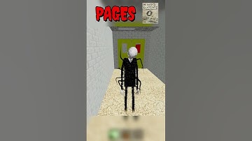 PAGES BADGE ON PLAY AS BALDI #roblox #slenderman #horrorgaming #baldisbasicsplus