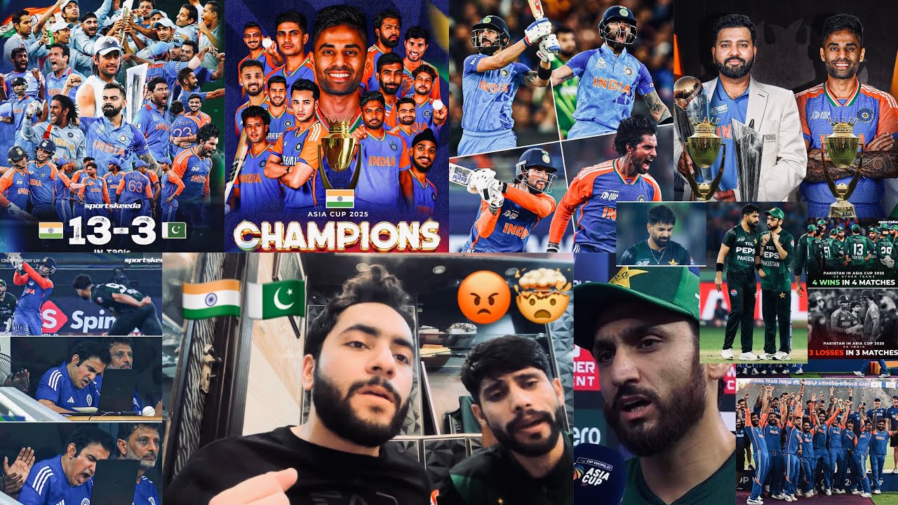 INDIA 🇮🇳 WINS ASIA CUP POOR CAPTAIN 🤯 Haris Rauf 😡 50 runs ? 113-1 to ...