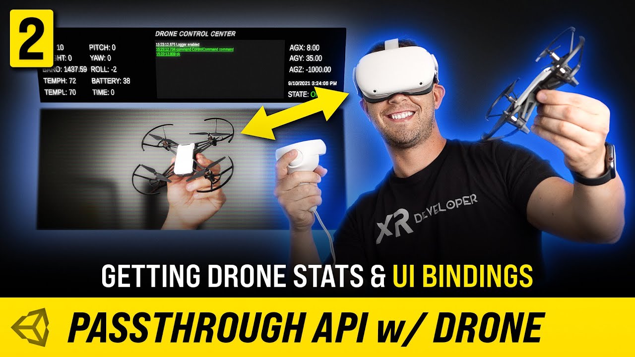 Oculus Passthrough API For Drone FPV With Unity - (Drone Stats #2)