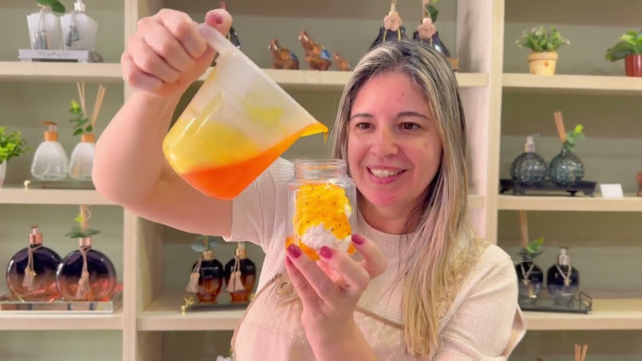 Como Fazer MOUSSE DE BANHO com Calda de Maracujá para VENDER | Renda Extra com Saboaria Artesanal