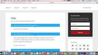 Open Close Panels in Genesis using jQuery Collapse