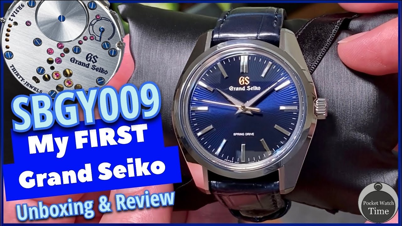 My First Grand Seiko 🤩: Unboxing 📦 the SBGY009 | Hands-On Review | Manual  Spring Drive & 44GS Case - YouTube