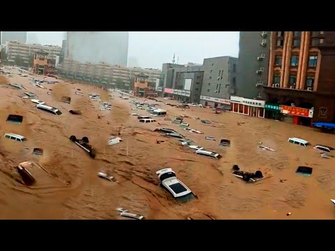 China is sinking! Urgent evacuation of people after a terrible flood in Dazhou, Sichuan