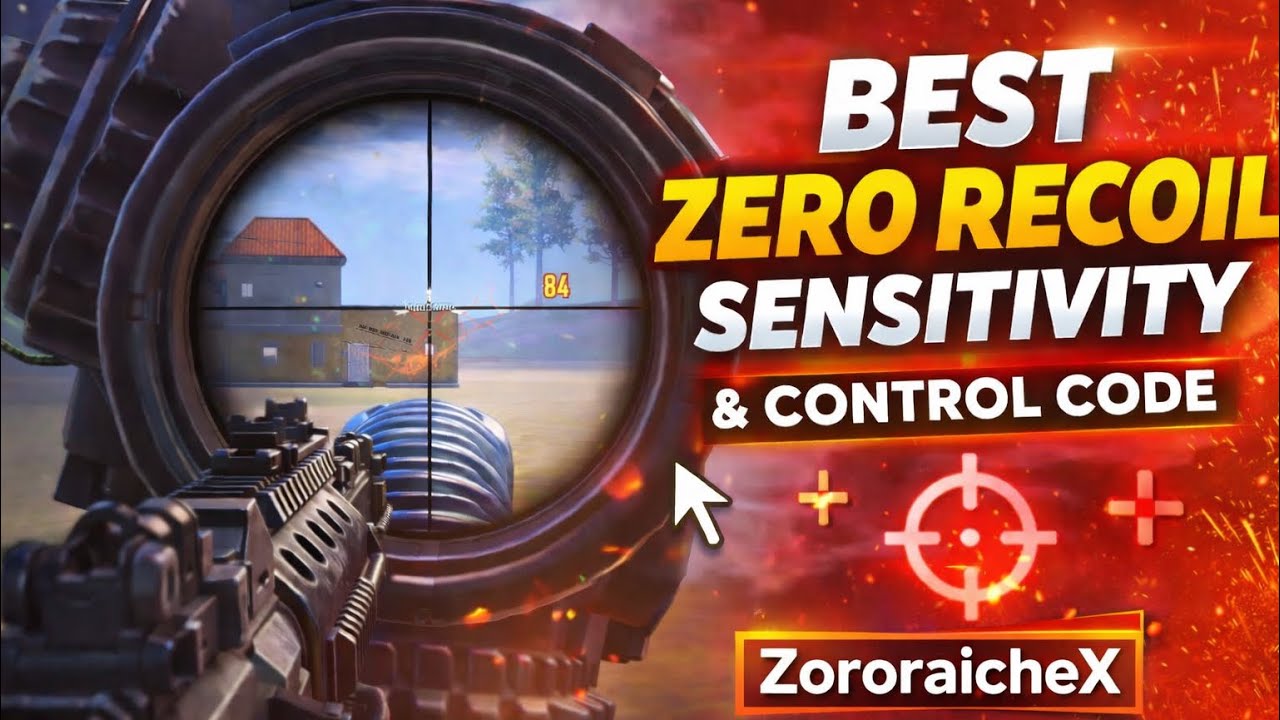 ZERO RECOIL SENSITIVITY ￼AND CONTROL CODE | BGMI @ZororaicheX 