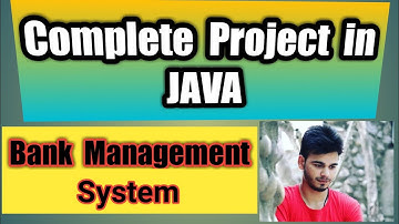 #11- Bank management System Project in JAVA.