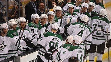 Cole scores after puck takes sharp left turn into empty net