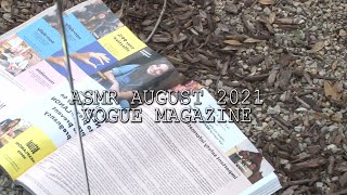 ASMR August 2021 issue of Vogue with page squeezing screenshot 5