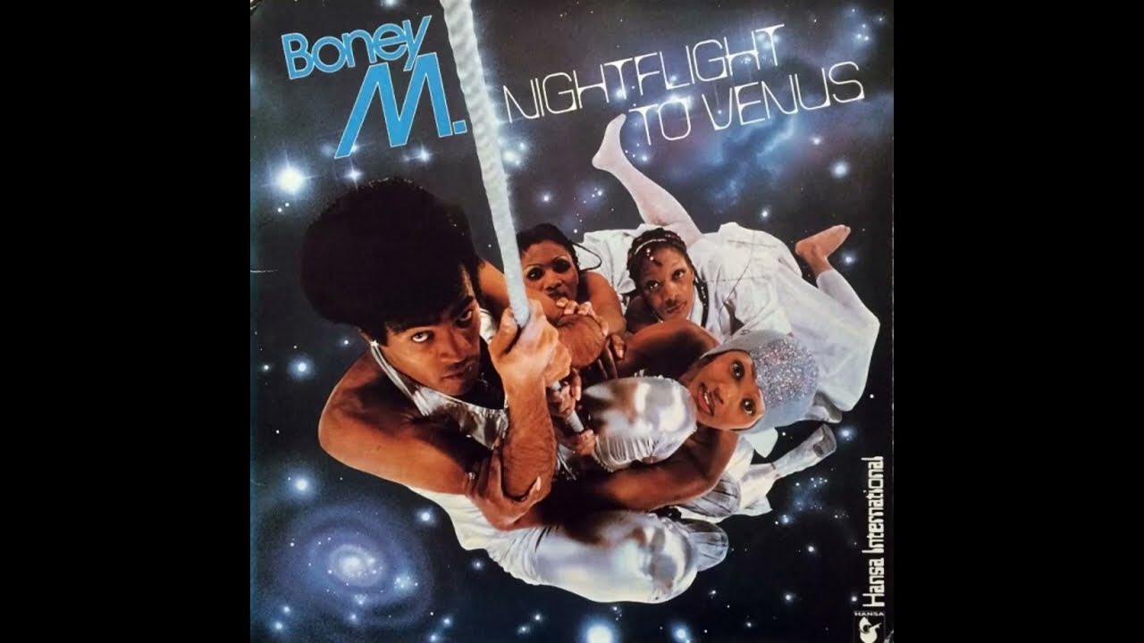 Слушать бони полет на венеру. Boney m Nightflight to Venus 1978. Boney m виниловые пластинки. Бони м Nightflight to Venus. Boney m 1972.
