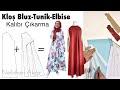 Ana Kalıptan Kloş Elbise-Tunik-Bluz Kalıbı Çıkarma