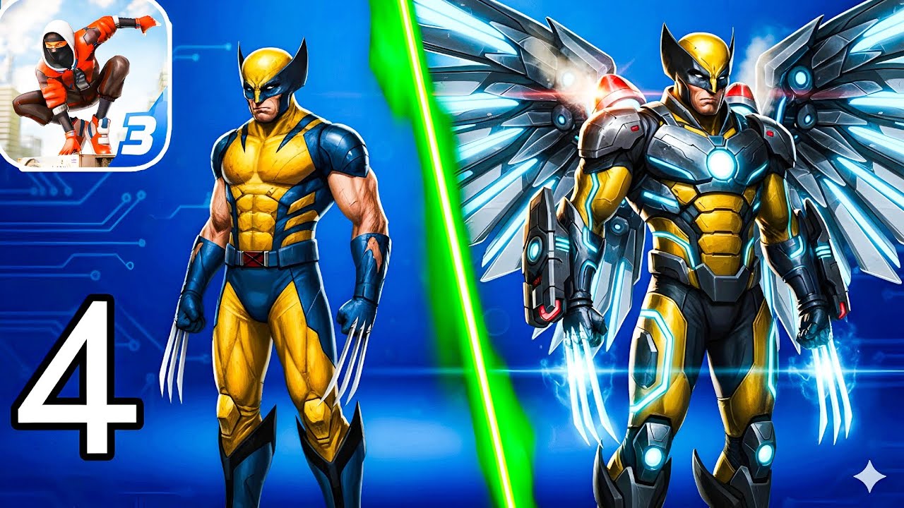 "Full Power Wolverine Upgrade vs Ultimate Villain! 😱 | Spider Fighter 3"