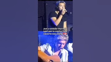 Harry told Liam to comfort niall cu he was crying💔#onedirection #harrystyles #niallhoran #liampayne