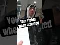 Police officer reading @Ontarioaudit his rights after unlawful arrest