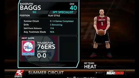 NBA 2k10 15 mins QUARTERS TUTORIAL