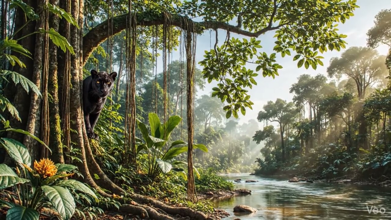 Amazon Rainforest Ambience | Tropical Rain & Jungle Sounds for Deep Sleep