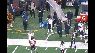 JAMO  tripped by Stevenson on the sideline