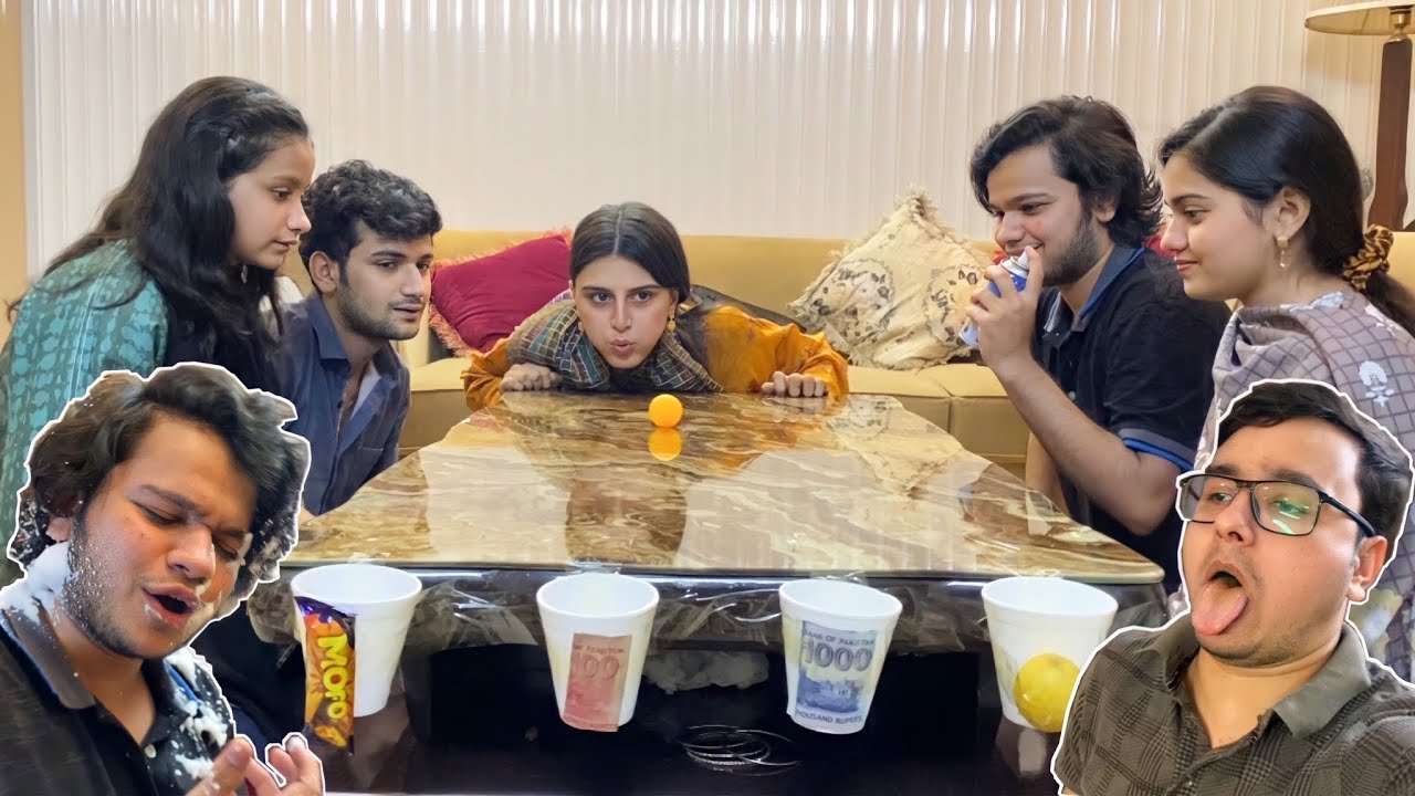 Put The Ball In The Glass Challenge|Akhir mai Laraai ho gai😱