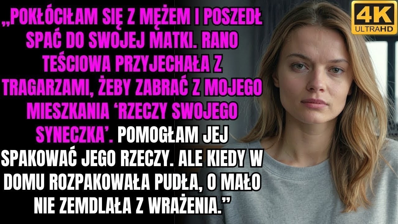 Po kłótni z mężem moja teściowa przyjechała z tragarzami, żeby zabrać z mojego mieszkania „własność