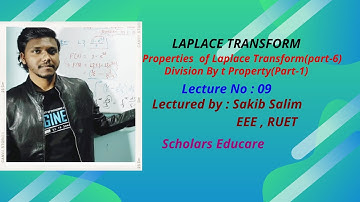 Laplace Transform-09|Divide by t Property Theorem|Division by t property in Bangla,Hindi Tutorial|