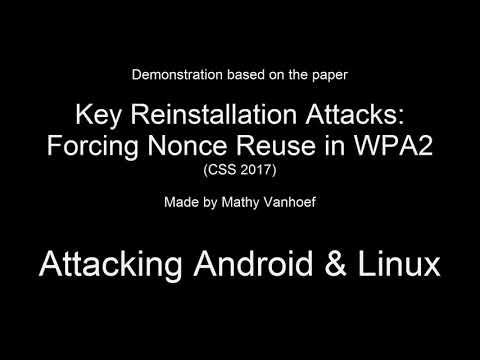 هجوم krack attack  علي برتوكول تشفير WPA2