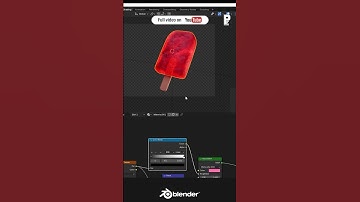 Create Icy Popsicle in Blender 3d #blender #polyeevee #tutorial #tutorials  #blendercourse