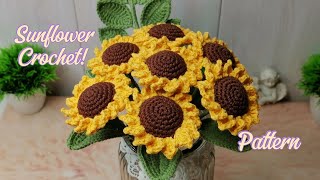 картинка: Подсолнух Крючком! Как Связать Подсолнух?! Виктория Вяжет🧶