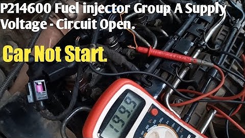 P214600 Fuel injector Group A Supply Voltage - Circuit Open.