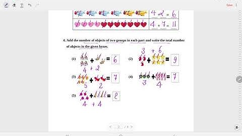 Class 1 Maths Worksheet Solution Week 13(24/8/21) Topic: Addition