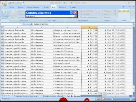 Video: Come si crea una tabella delle statistiche descrittive in Excel?