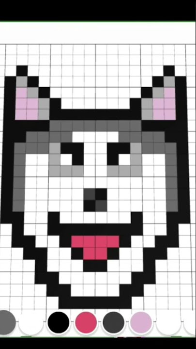 WOLF PIXEL ART!!! #shorts