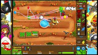Bloons Tower Defense 5 Pumpkin Patch hard mode