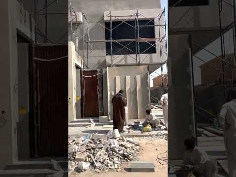 واجهات مودرن بورسلان واجهات ديكور تيوبات على الواجهة طريقة ليد مخفي واجهات كلادنج خشبي0566042553