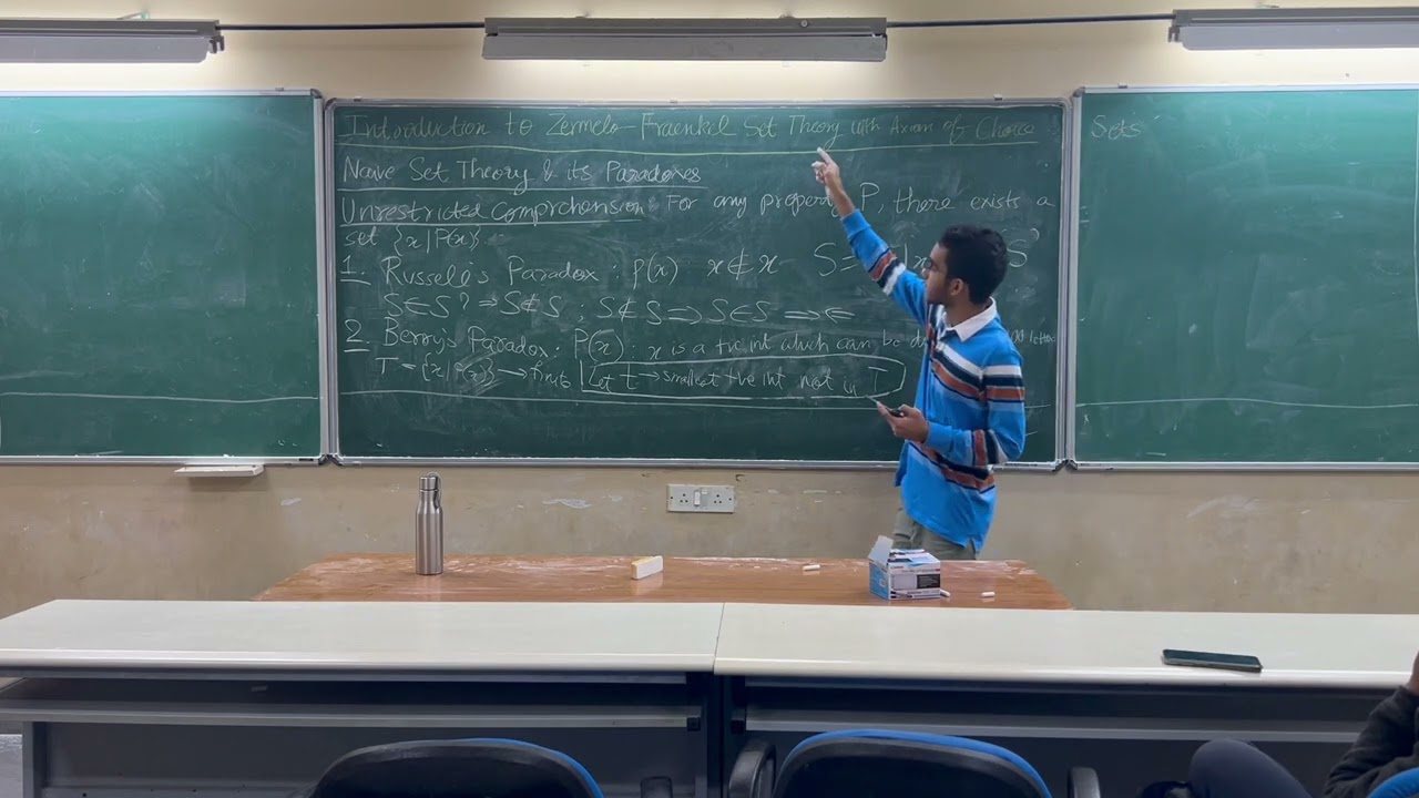 Introduction to Zermelo–Fraenkel set theory | Avyaktha Achar | B.Math, 2023-26