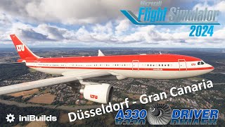 Sun, Sand & Smooth Skies: Düsseldorf - Gran Canaria in the classic LTU Airbus A330 | Real A330 Pilot