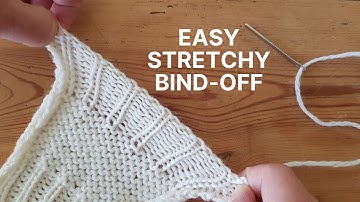 Easy stretchy bind-off | Knitting machine tutorial
