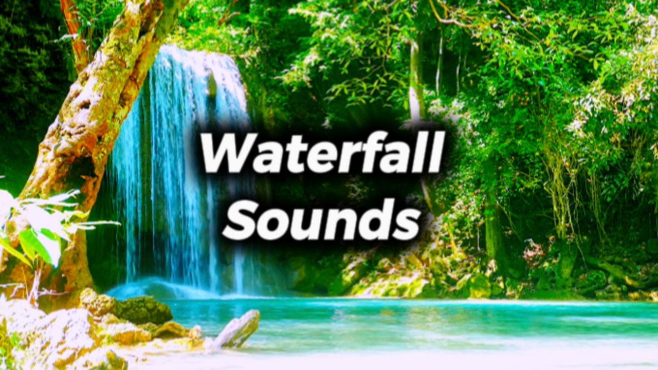1 Hour of Waterfall Sounds for Deep Sleep, Study and Relaxation