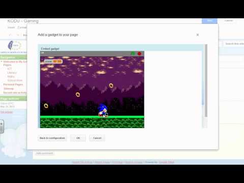 Gmail for school - sites -embedding objects like Java applets