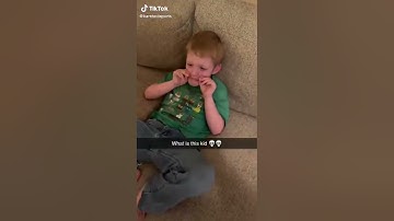 Kid possessed by amongus