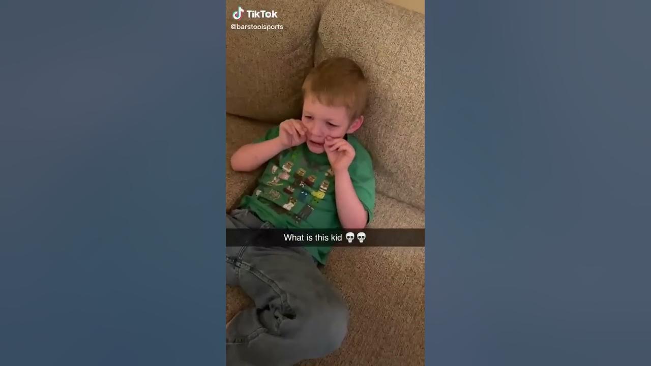 Kid possessed by amongus