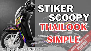 Stiker Scoopy Fullbody Thailook Simple