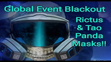 The Division, (1.8) Global Event Blackout Masks, Rictus & Tao Panda, Works In 2025!