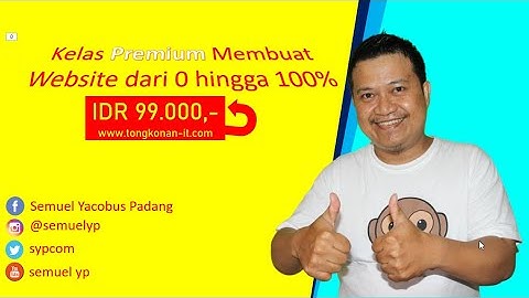 video 5, Ekspor Template HTML ke Project di Folder HTDOCS